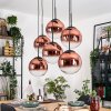 Gastor Lampadario a sospensione, Lampada a sfera, Lampada a sospensione Chiaro, Ramato, 6-Luci