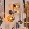 Koyoto Lampada a sfera, Applique Ambrato, Chiaro, 3-Luci