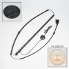 Koyoto Lampada da terra Nero, 1-Luce