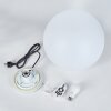 Ilorn Lampada a sfera, Lampada con piedistallo, Illuminazione viale LED Bianco, 1-Luce, Telecomando