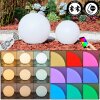 Ilorn Lampada a sfera, Lampada con piedistallo, Illuminazione viale LED Bianco, 2-Luci, Telecomando