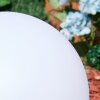 Ilorn Lampada a sfera, Lampada con piedistallo, Illuminazione viale LED Bianco, 2-Luci, Telecomando
