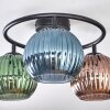 Koyoto Plafoniera, Lampada a sfera 37 cm Blu, Verde, Ramato, 3-Luci