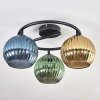 Koyoto Plafoniera, Lampada a sfera Blu, Oro, Verde, 3-Luci
