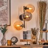 Gastor Lampada a sfera, Applique Ambrato, Grigio fumo, 3-Luci