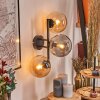 Gastor Lampada a sfera, Applique Ambrato, Grigio fumo, 3-Luci