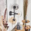 Gastor Lampada a sfera, Applique Ambrato, Chiaro, Grigio fumo, 3-Luci