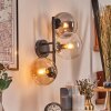 Gastor Lampada a sfera, Applique Ambrato, Chiaro, Grigio fumo, 3-Luci