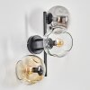 Gastor Lampada a sfera, Applique Ambrato, Chiaro, Grigio fumo, 3-Luci