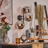 Gastor Lampada a sfera, Applique Cromo, Grigio fumo, 3-Luci
