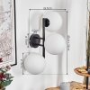 Gastor Lampada a sfera, Applique Bianco, 3-Luci