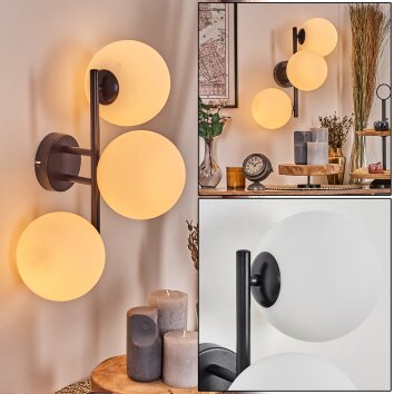 Gastor Lampada a sfera, Applique Bianco, 3-Luci