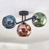 Ripoll Plafoniera, Lampada a sfera Blu, Verde, Ramato, 3-Luci