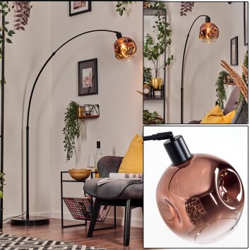 Ripoll Lampada da terra, Lampade ad arco Nero, 1-Luce