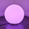 Ilorn Lampada a sfera, Lampada con piedistallo, Illuminazione viale LED Bianco, 3-Luci, Telecomando