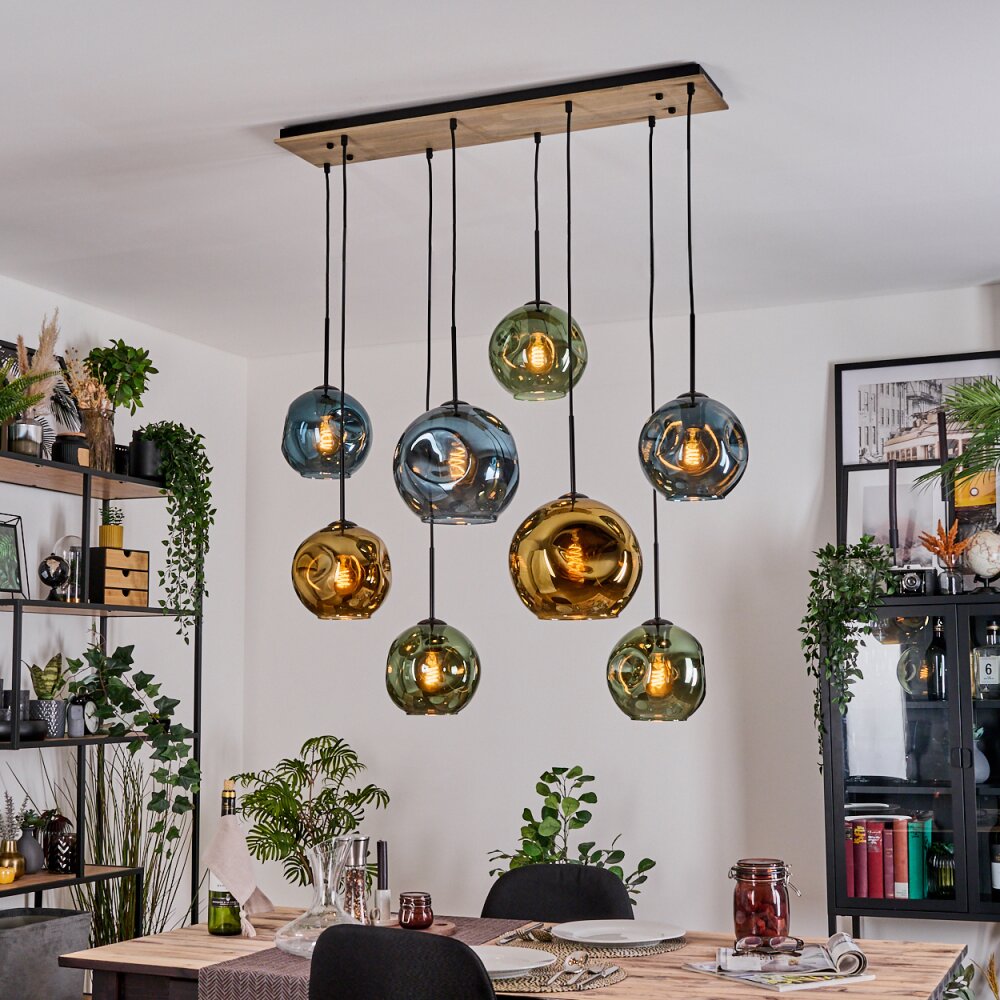 Ripoll Lampadario a sospensione, Lampada a sfera, Lampada a sospensione Écru, Nero, 8-Luci main product photo