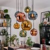 Ripoll Lampadario a sospensione, Lampada a sfera, Lampada a sospensione Écru, Nero, 8-Luci