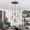 Ripoll Lampadario a sospensione, Lampada a sfera, Lampada a sospensione a cluster Ambrato, Chiaro, Grigio fumo, 4-Luci