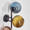 Koyoto Lampada a sfera, Applique Blu, Oro, Ramato, 3-Luci