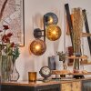 Koyoto Lampada a sfera, Applique Blu, Oro, Ramato, 3-Luci