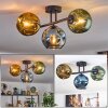 Ripoll Plafoniera, Lampada a sfera Blu, Oro, Verde, 3-Luci