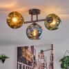Ripoll Plafoniera, Lampada a sfera Blu, Oro, Verde, 3-Luci