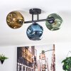 Ripoll Plafoniera, Lampada a sfera Blu, Oro, Verde, 3-Luci