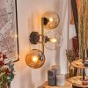 Koyoto Lampada a sfera, Applique Oro, Nero, 3-Luci
