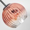 Ripoll Plafoniera, Lampada a sfera Oro, Chiaro, Ramato, Grigio fumo, 7-Luci