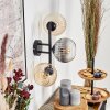 Koyoto Lampada a sfera, Applique Ambrato, Chiaro, Grigio fumo, 3-Luci