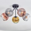 Ripoll Plafoniera, Lampada a sfera Oro, Chiaro, Ramato, Grigio fumo, 5-Luci