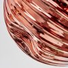 Ripoll Plafoniera, Lampada a sfera Cromo, Oro, Ramato, Grigio fumo, 5-Luci