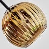 Ripoll Plafoniera, Lampada a sfera Cromo, Oro, Ramato, Grigio fumo, 5-Luci