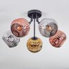 Ripoll Plafoniera, Lampada a sfera Cromo, Oro, Ramato, Grigio fumo, 5-Luci