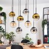Gastor Lampadario a sospensione, Lampada a sfera, Lampada a sospensione Ambrato, Oro, Chiaro, Grigio fumo, 8-Luci