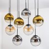 Gastor Lampadario a sospensione, Lampada a sfera, Lampada a sospensione Ambrato, Oro, Chiaro, Grigio fumo, 8-Luci