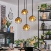 Ripoll Lampadario a sospensione, Lampada a sfera, Lampada a sospensione a cluster Oro, Chiaro, 4-Luci