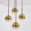 Ripoll Lampadario a sospensione, Lampada a sfera, Lampada a sospensione a cluster Oro, Chiaro, 4-Luci