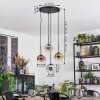 Ripoll Lampadario a sospensione, Lampada a sfera, Lampada a sospensione a cluster Cromo, Oro, Chiaro, Ramato, Grigio fumo, 4-Luci