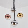 Ripoll Lampadario a sospensione, Lampada a sfera, Lampada a sospensione a cluster Cromo, Oro, Chiaro, Ramato, Grigio fumo, 4-Luci