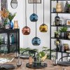 Ripoll Lampadario a sospensione, Lampada a sfera, Lampada a sospensione a cluster Blu, Oro, Ramato, 4-Luci
