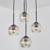 Ripoll Lampadario a sospensione, Lampada a sfera, Lampada a sospensione a cluster Ambrato, Chiaro, 4-Luci