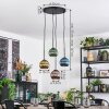 Koyoto Lampadario a sospensione, Lampada a sfera, Lampada a sospensione a cluster Blu, Oro, Verde, Ramato, 4-Luci