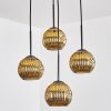 Ripoll Lampadario a sospensione, Lampada a sfera, Lampada a sospensione a cluster Oro, 4-Luci
