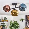 Ripoll Plafoniera, Lampada a sfera Blu, Oro, Ramato, 3-Luci