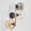 Koyoto Lampada a sfera, Applique Oro, Nero, 3-Luci