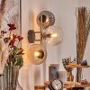 Koyoto Lampada a sfera, Applique Oro, Nero, 3-Luci