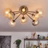 Koyoto Plafoniera, Lampada a sfera Ambrato, Chiaro, Grigio fumo, 8-Luci
