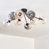 Koyoto Plafoniera, Lampada a sfera Ambrato, Chiaro, Grigio fumo, 8-Luci