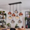 Gastor Lampadario a sospensione, Lampada a sfera, Lampada a sospensione Ambrato, Cromo, Chiaro, Ramato, Grigio fumo, 8-Luci
